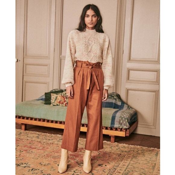 Sezane Pierre Trouser Hazelnut - Picture 1 of 7